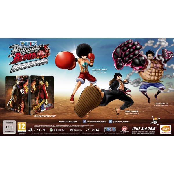One Piece Burning Blood Preorder Edition Xbox One Game (With Luffy DLC) One Piece Burning Blood Preorder Edition Xbox One Game (With Luffy DLC)